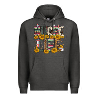 Charcoal Heather nurse life Premium Hoodie - FaDigitalArtStudio