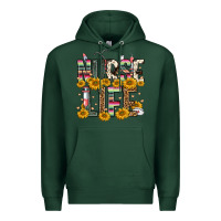 Sports Green nurse life Premium Hoodie - FaDigitalArtStudio