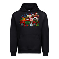 Black christmas farm animals truck Urban Hoodie - RacoonDesign