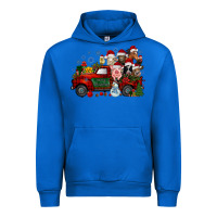 Cobalt christmas farm animals truck Urban Hoodie - RacoonDesign
