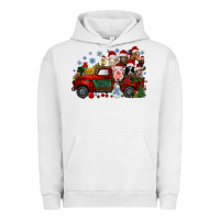Pigment Lunar Rock christmas farm animals truck Urban Hoodie - RacoonDesign