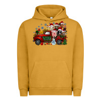 Pigment Peanut Butter christmas farm animals truck Urban Hoodie - RacoonDesign
