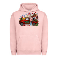 Pigment Salmon christmas farm animals truck Urban Hoodie - RacoonDesign