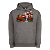 Pigment Tornado christmas farm animals truck Urban Hoodie - RacoonDesign