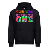 Black two moms are better than one Urban Hoodie - HRA Design Shop