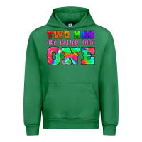 Emerald two moms are better than one Urban Hoodie - HRA Design Shop
