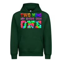 Forest Green two moms are better than one Urban Hoodie - HRA Design Shop