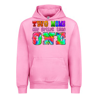 Fuchsia Pink two moms are better than one Urban Hoodie - HRA Design Shop