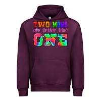 Mauve Wine two moms are better than one Urban Hoodie - HRA Design Shop
