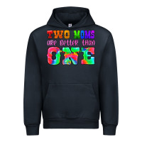 Navy two moms are better than one Urban Hoodie - HRA Design Shop