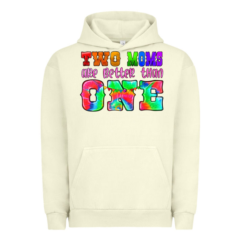 Two Moms Are Better Than One Urban Hoodie by HRA Design Shop | Teevron