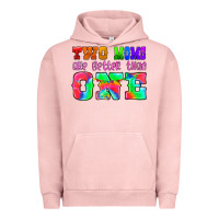 Pigment Salmon two moms are better than one Urban Hoodie - HRA Design Shop