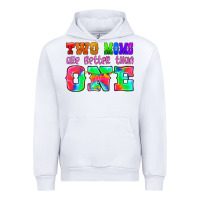 White two moms are better than one Urban Hoodie - HRA Design Shop