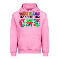 Fuchsia Pink two dads are better than one Urban Hoodie - HRA Design Shop