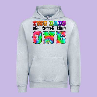 Two Dads Are Better Than One Urban Hoodie Designed By Hra Design Shop