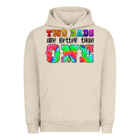 Pigment French Oak two dads are better than one Urban Hoodie - HRA Design Shop