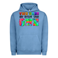 Pigment Pebble Blue two dads are better than one Urban Hoodie - HRA Design Shop