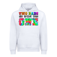White two dads are better than one Urban Hoodie - HRA Design Shop