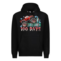 Black i crushed 100 days Premium Hoodie - RacoonDesign