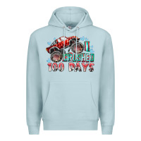 Blue Mist i crushed 100 days Premium Hoodie - RacoonDesign