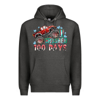 Charcoal Heather i crushed 100 days Premium Hoodie - RacoonDesign