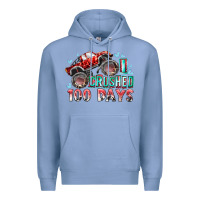 Colony Blue i crushed 100 days Premium Hoodie - RacoonDesign