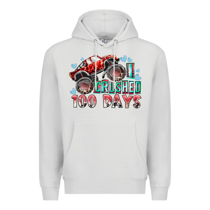 I Crushed 100 Days Premium Hoodie by RacoonDesign | Teevron