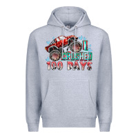 Heather Grey i crushed 100 days Premium Hoodie - RacoonDesign