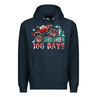 Navy i crushed 100 days Premium Hoodie - RacoonDesign