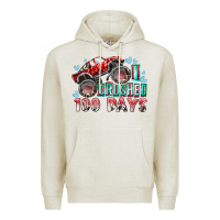 Oatmeal Heather i crushed 100 days Premium Hoodie - RacoonDesign