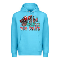 Ocean Blue i crushed 100 days Premium Hoodie - RacoonDesign
