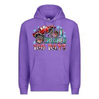 Purple i crushed 100 days Premium Hoodie - RacoonDesign