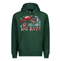 Sports Green i crushed 100 days Premium Hoodie - RacoonDesign