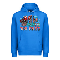 True Royal i crushed 100 days Premium Hoodie - RacoonDesign
