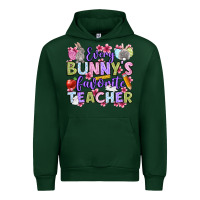 Forest Green Easter Day Every bunny's favorite Teacher Urban Hoodie - OliviaCreatesArt