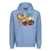 Colony Blue i dig 100 days of school Premium Hoodie - RacoonDesign