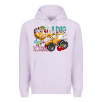 Lilac i dig 100 days of school Premium Hoodie - RacoonDesign