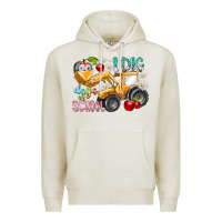 Oatmeal Heather i dig 100 days of school Premium Hoodie - RacoonDesign