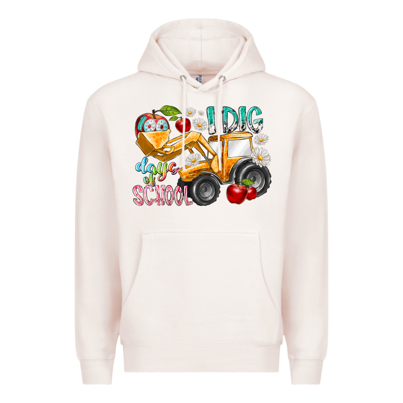 I Dig 100 Days Of School Premium Hoodie by RacoonDesign | Teevron