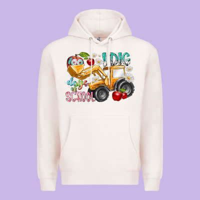 I Dig 100 Days Of School Premium Hoodie Designed By Racoondesign