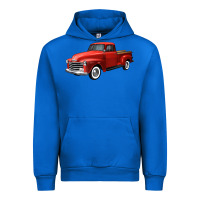Cobalt western red truck right 34 view Urban Hoodie - FaDigitalArtStudio