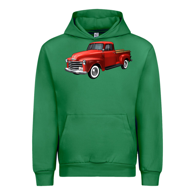 Western Red Truck Right 34 View Urban Hoodie by FaDigitalArtStudio | Teevron