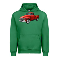Emerald western red truck right 34 view Urban Hoodie - FaDigitalArtStudio