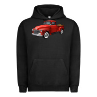 Pigment Black western red truck right 34 view Urban Hoodie - FaDigitalArtStudio