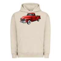 Pigment French Oak western red truck right 34 view Urban Hoodie - FaDigitalArtStudio