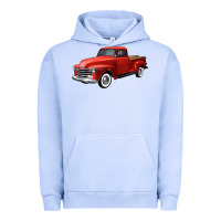 Pigment Grape Ice western red truck right 34 view Urban Hoodie - FaDigitalArtStudio