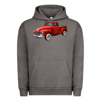 Pigment Tornado western red truck right 34 view Urban Hoodie - FaDigitalArtStudio