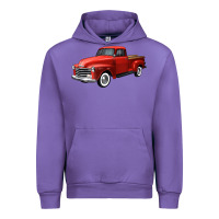 Tulip western red truck right 34 view Urban Hoodie - FaDigitalArtStudio