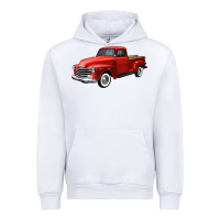 White western red truck right 34 view Urban Hoodie - FaDigitalArtStudio