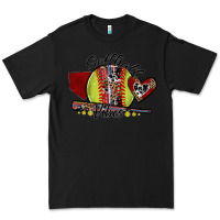 Black softball vibes Premium Tee - SublimationCraftShop